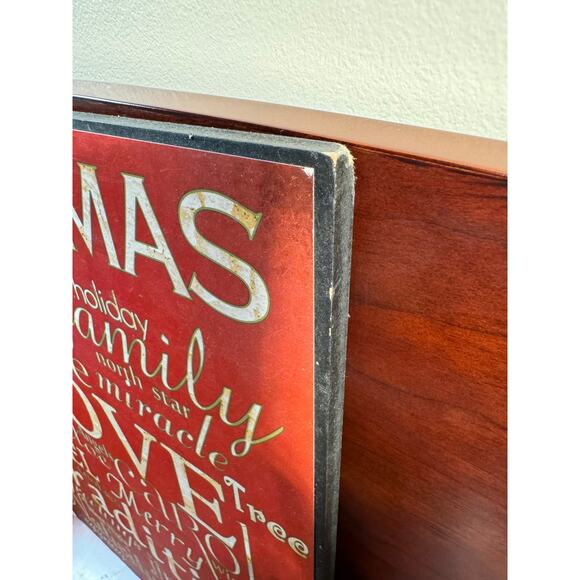 Hobby Lobby 2013 Heartland Holiday Sign 16" x 12" Christmas Words Sayings - Picture 9 of 9